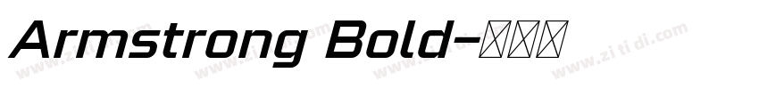 Armstrong Bold字体转换